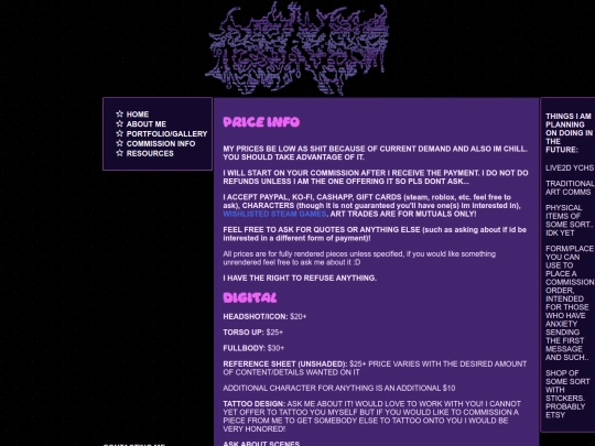 info screenshot