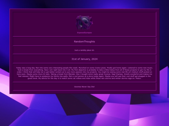 RandomThoughts screenshot