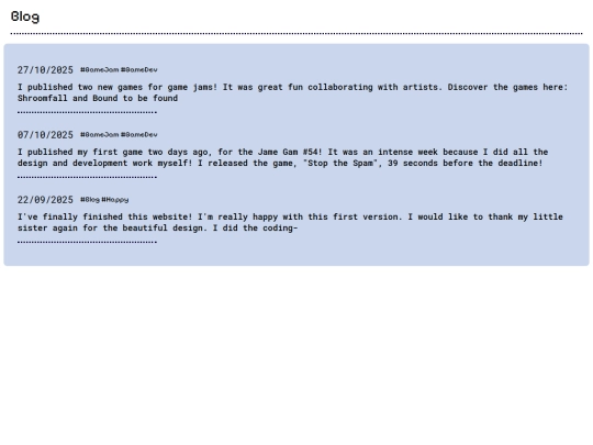 blog screenshot