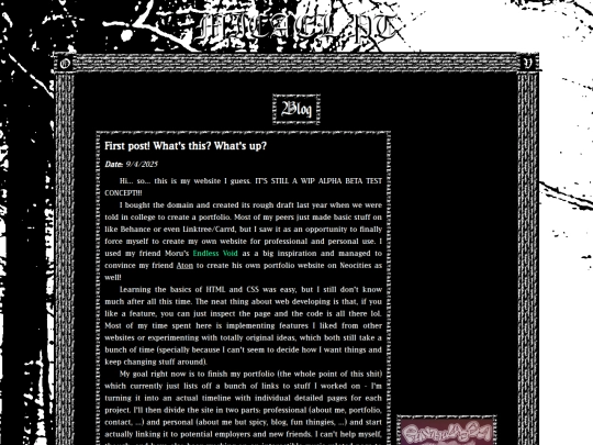 personal/blog screenshot