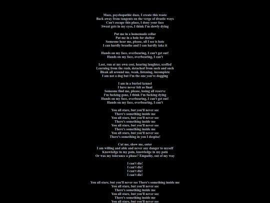 lyrics screenshot