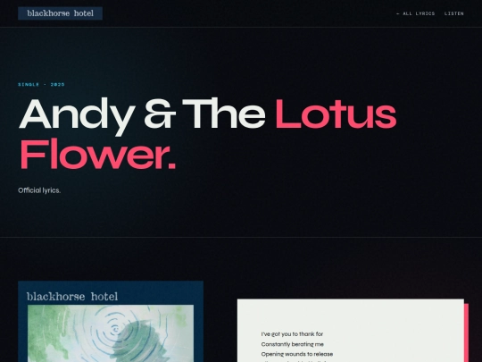 lyrics/andy-and-the-lotus-flower screenshot