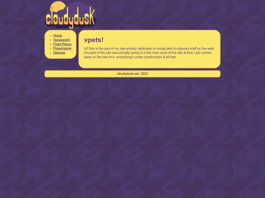 sunset/vpets screenshot