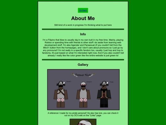 aboutme screenshot
