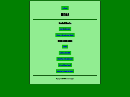 links screenshot