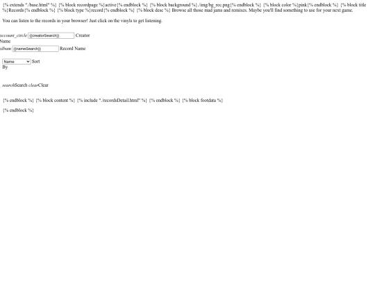 WEB-INF/templates/records screenshot