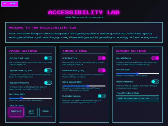 games/neurodivergent-hub screenshot