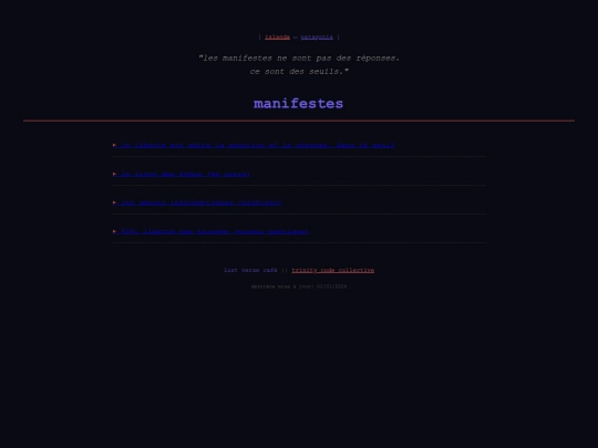 manifestes screenshot