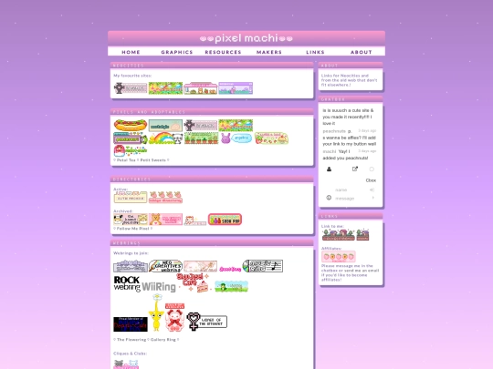 links screenshot