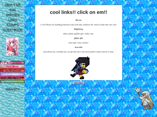 links screenshot