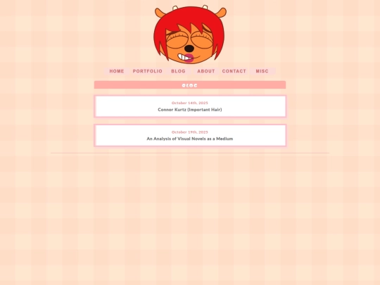 blog screenshot