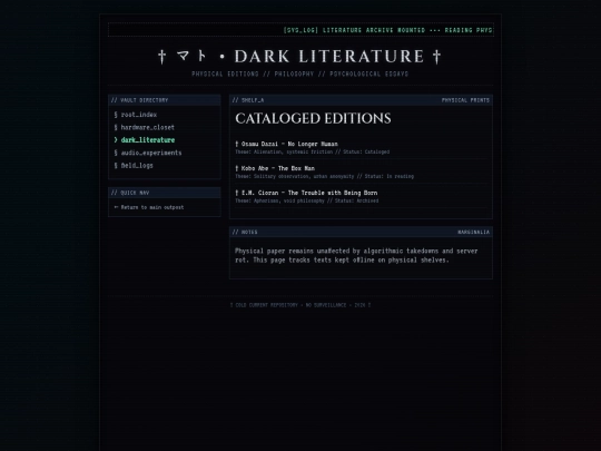 literature screenshot