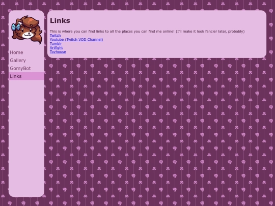links screenshot