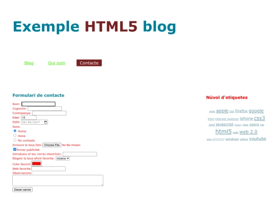 pagines/contacte screenshot