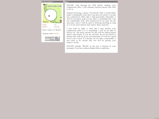 tospage screenshot