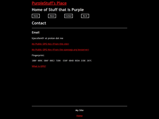 Contact screenshot