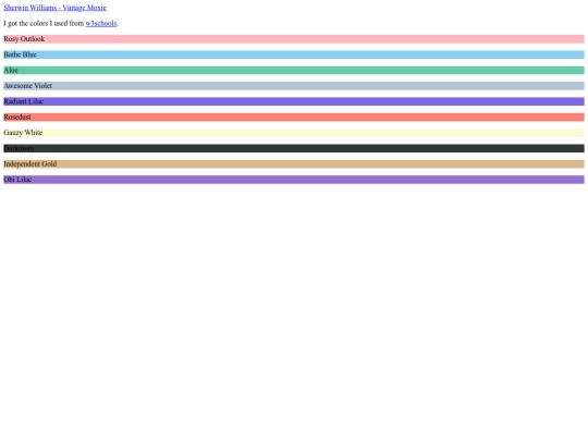 colors screenshot