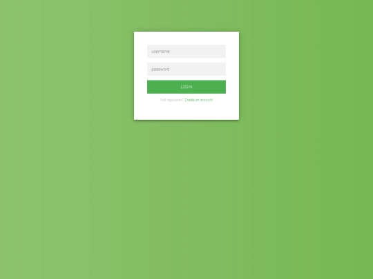 login screenshot