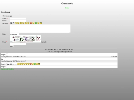 otherstuff/guestbook screenshot