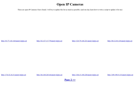 projects/ipcams screenshot