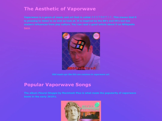 vaporwave screenshot
