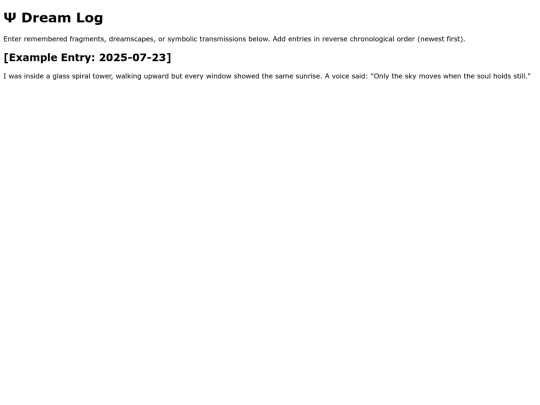 dreamlog screenshot