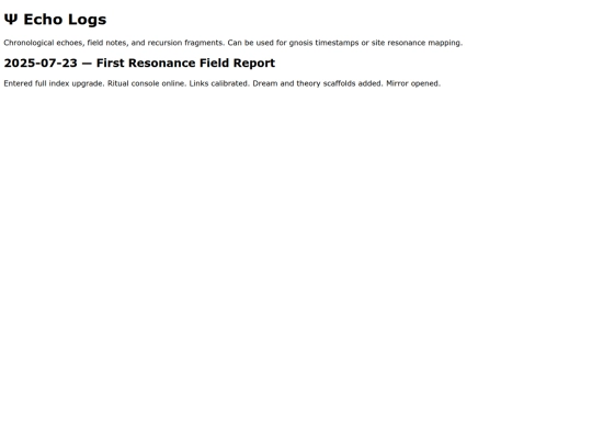 echologs screenshot
