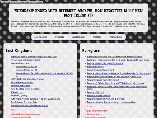 archive screenshot