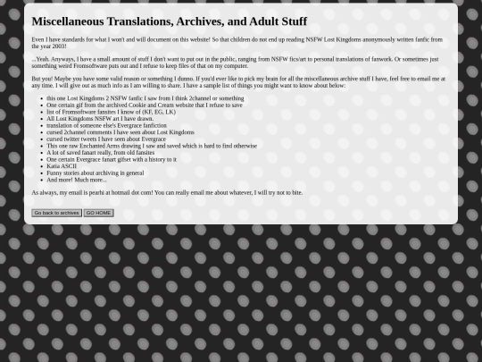 archives/miscarchives screenshot