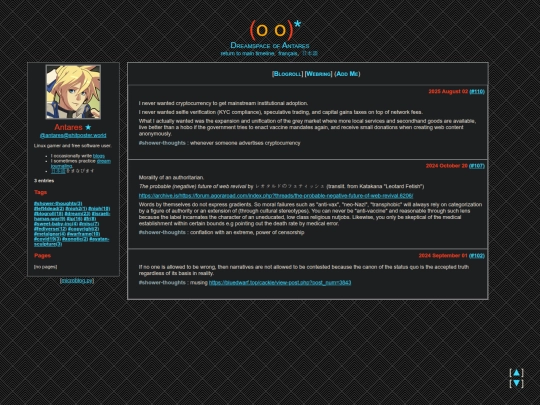 microblog/tags/shower-thoughts screenshot