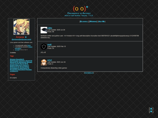 microblog/webring screenshot