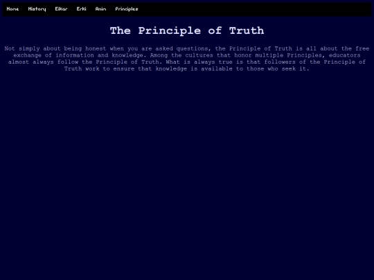 astrael/principles/truth screenshot