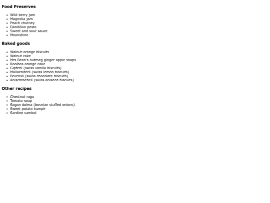 Foodpreserves screenshot