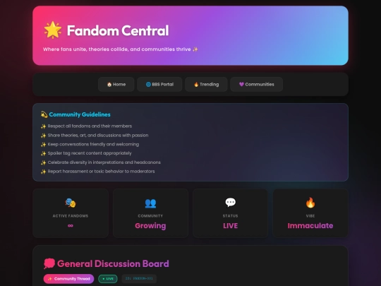 bbsforums/fandomdiscussion screenshot