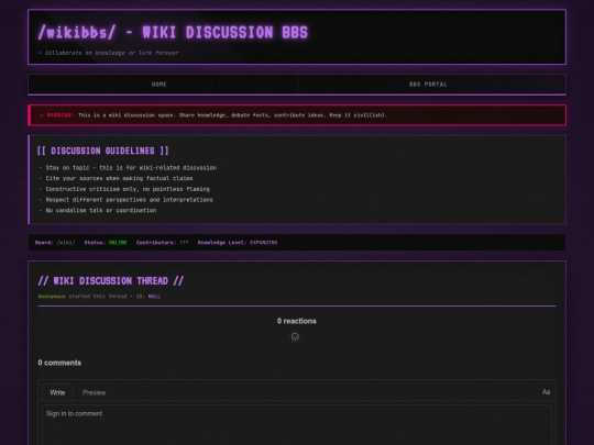 bbsforums/wikibbs screenshot