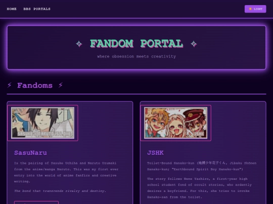fandoms screenshot