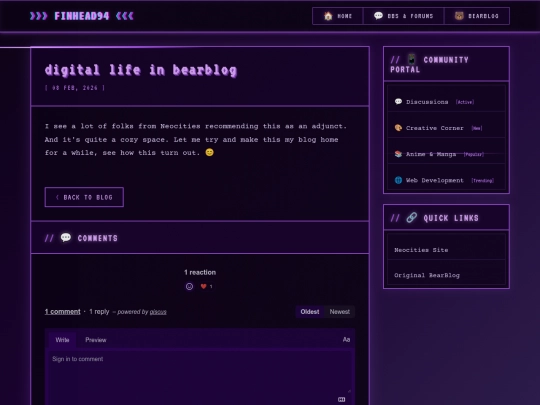 journals/digital-life-in-bearblog screenshot