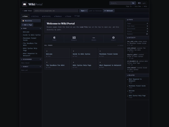 wiki/portal screenshot