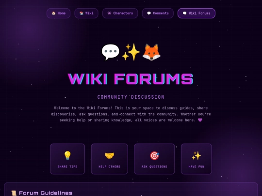 wikiforums screenshot