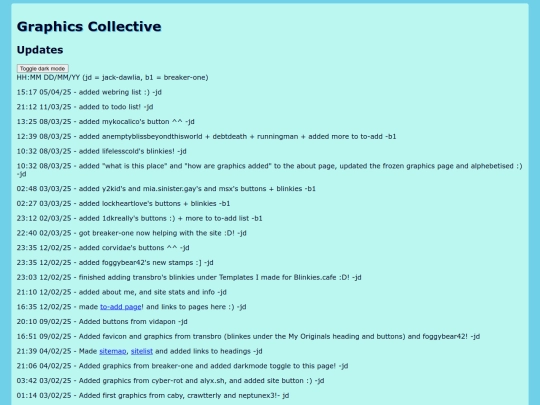 updates screenshot