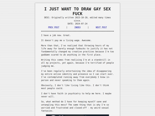 other/blog/I-JUST-WANT-TO-DRAW-GAY-SEX-FUCK screenshot