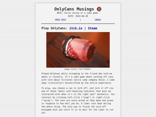 other/blog/onlycans-musings screenshot