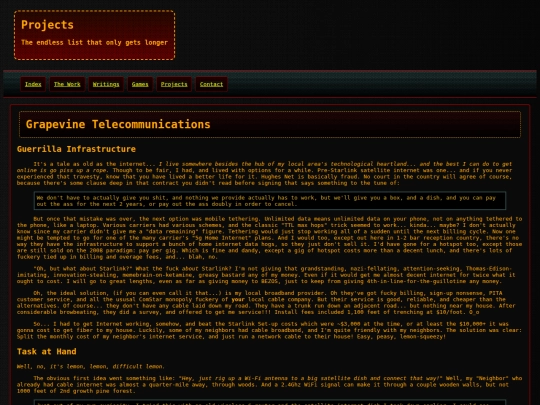 projects screenshot