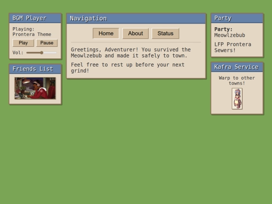 home screenshot