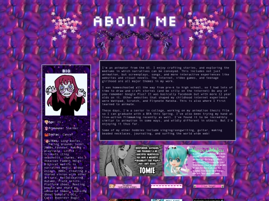 aboutme screenshot