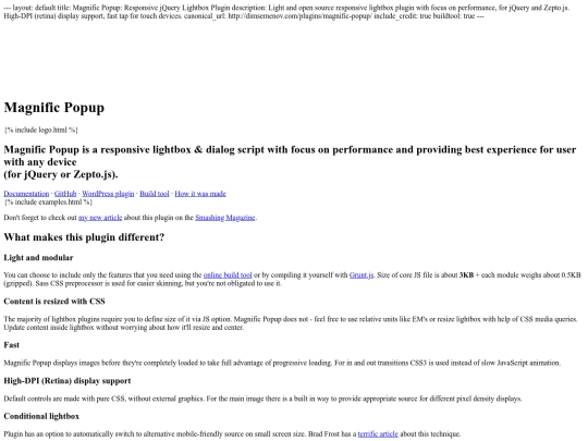 vendor/Magnific-Popup screenshot