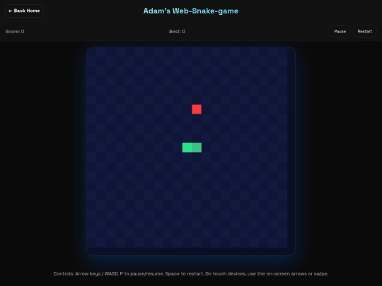 snake-js-game screenshot