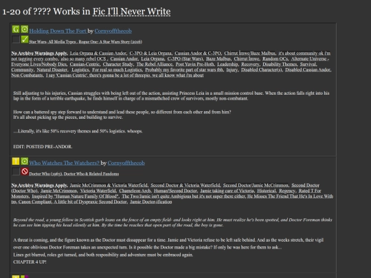 ao3 screenshot