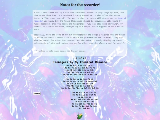 notes screenshot