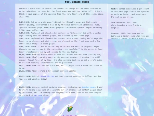 updates screenshot